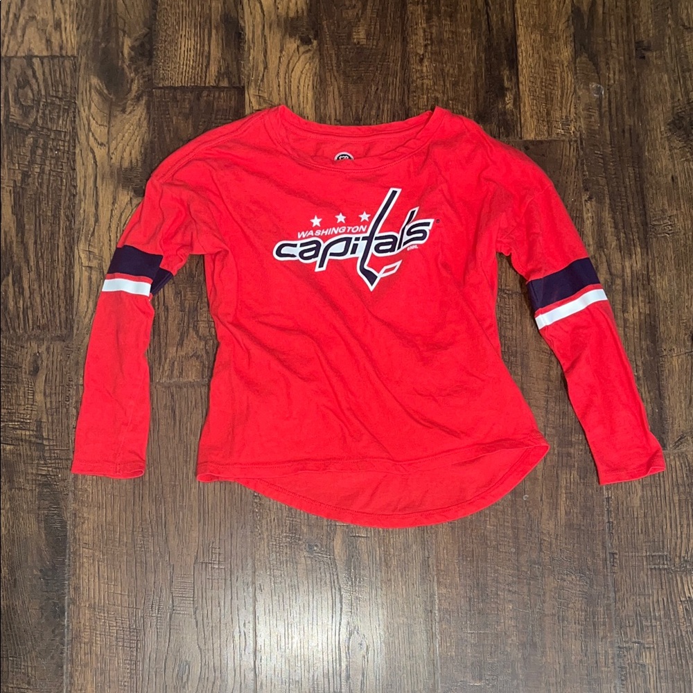 NHL Red Washington Capitals Kids Shirt